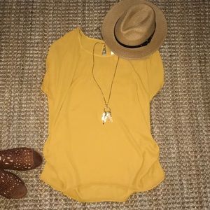 Mustard color blouse